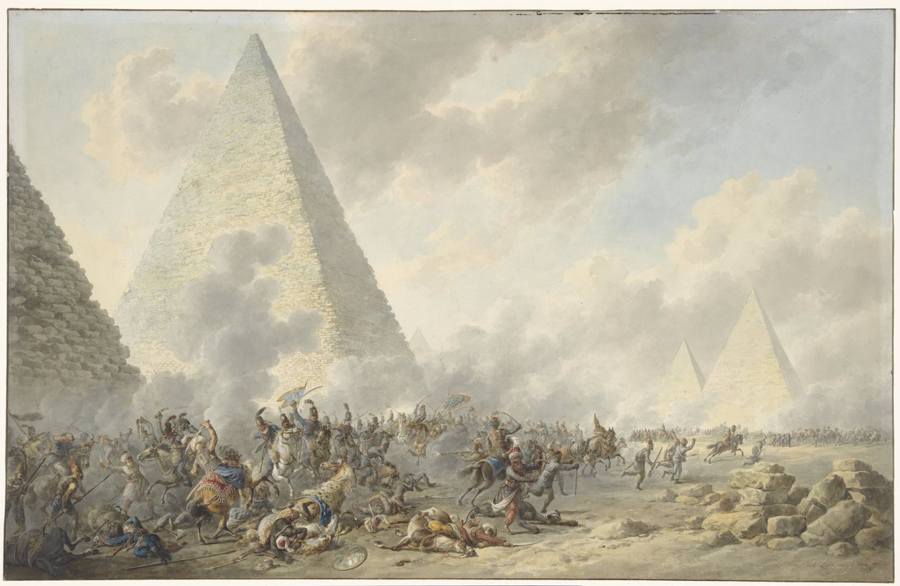 Schlacht bei den Pyramiden, 21. Juli 1798 von Dirk Langendijk