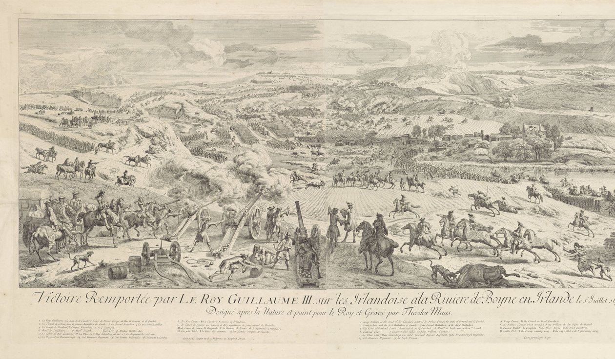 Schlacht bei Drogheda am Boyne, 1. Juli 1690 von Dirk Maas