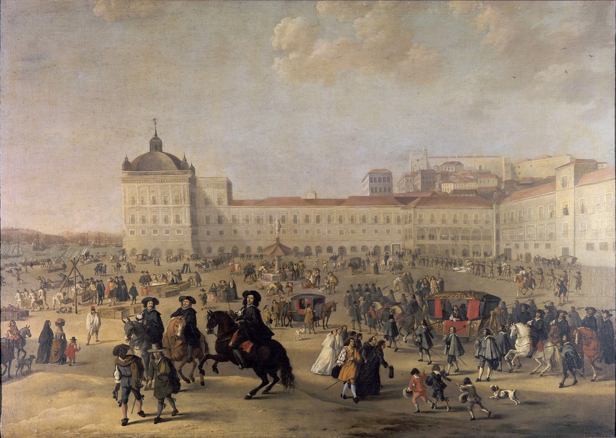 Palastplatz Terreiro do Paço von Lissabon, 1650 von Dirk Stoop