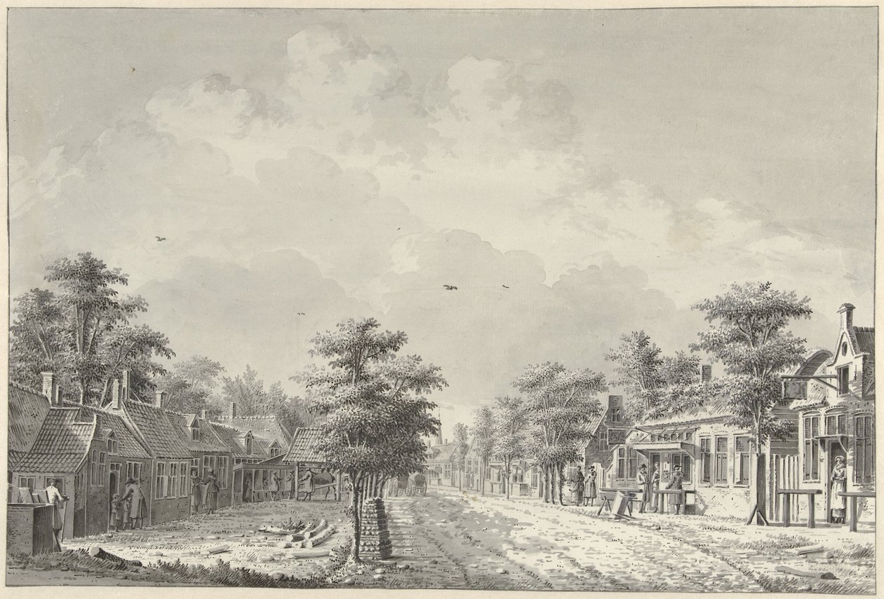Ansicht des Dorfes De Bilt von der Hollebeld aus von Dirk Verrijk