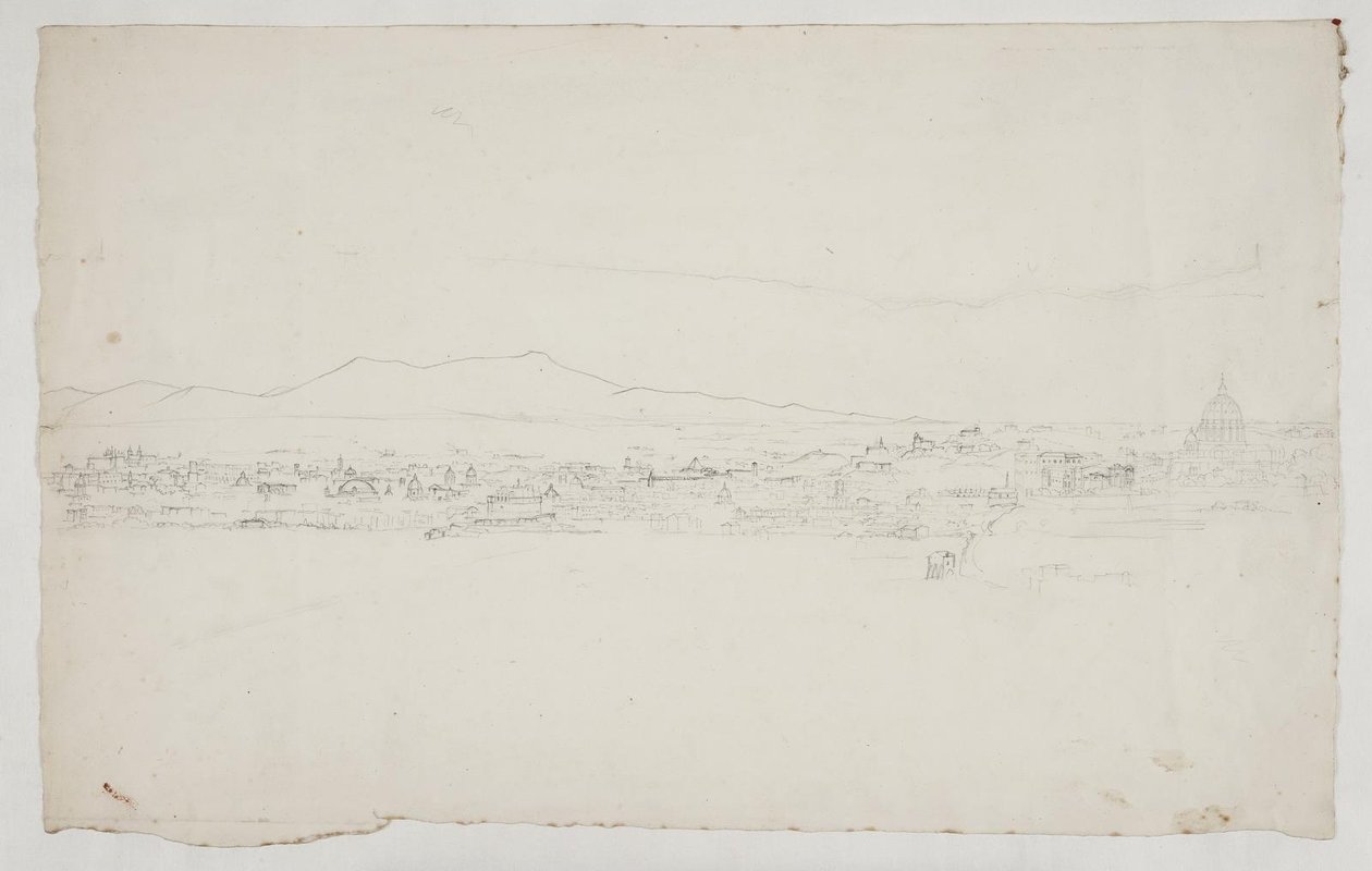 Aussicht auf Rom mit der Kathedrale rechts von Ditlev Blunck