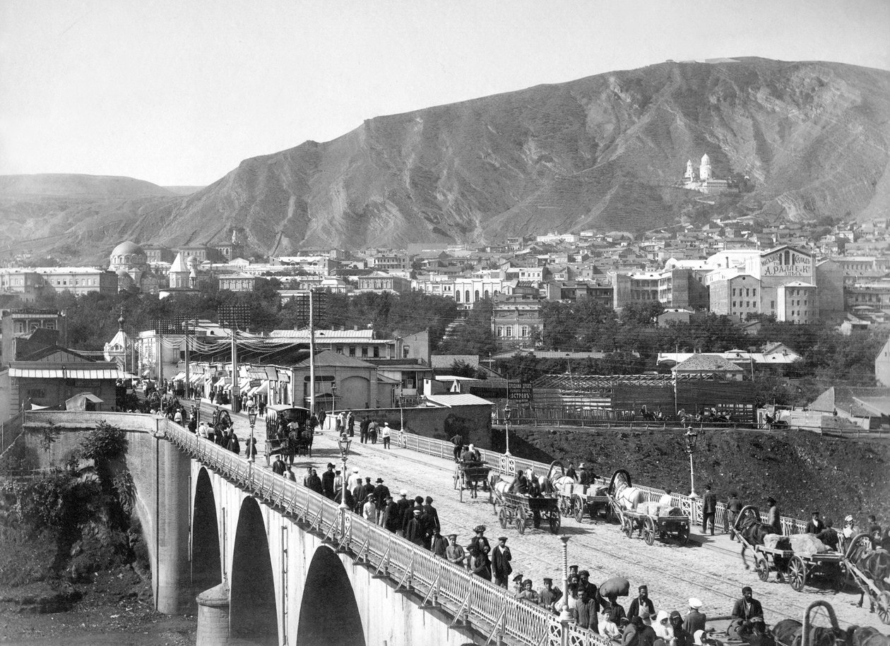 Tiflis im 19. Jahrhundert, Mikhail Vorontsov Brücke von Dmitri Ivanovich Yermakov