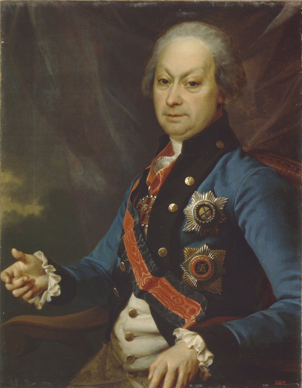 Porträt von Alexey Melgunov 1722-1788, 1790 von Dmitri Grigorievich Levitsky