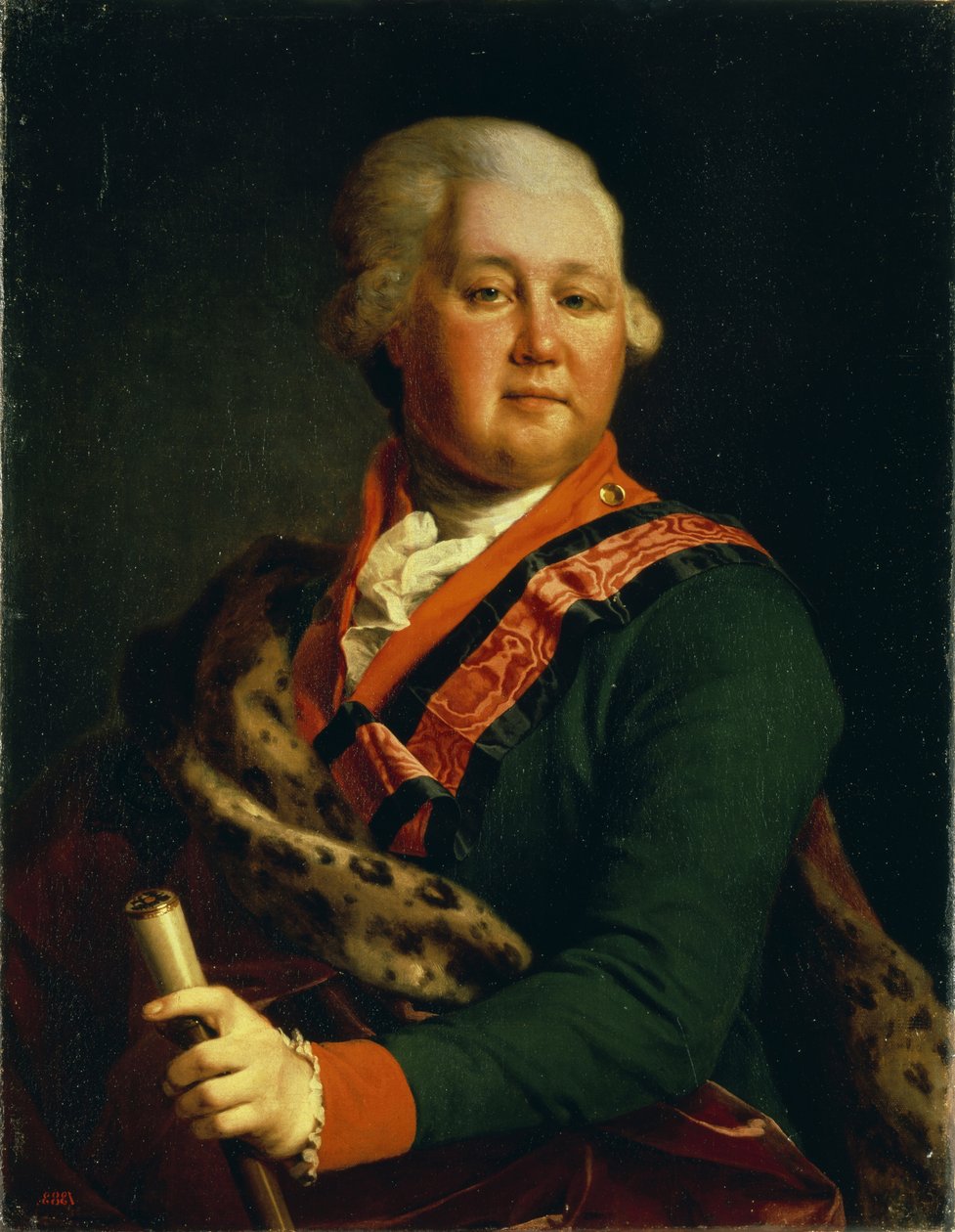 Porträt von Graf Valentin Platonovich Ivanovich Musin-Pushkin von Dmitri Grigorievich Levitsky