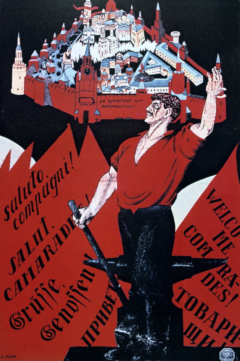 Willkommen Genossen, es lebe die Dritte Internationale von Dmitry (1883 1946) Moor