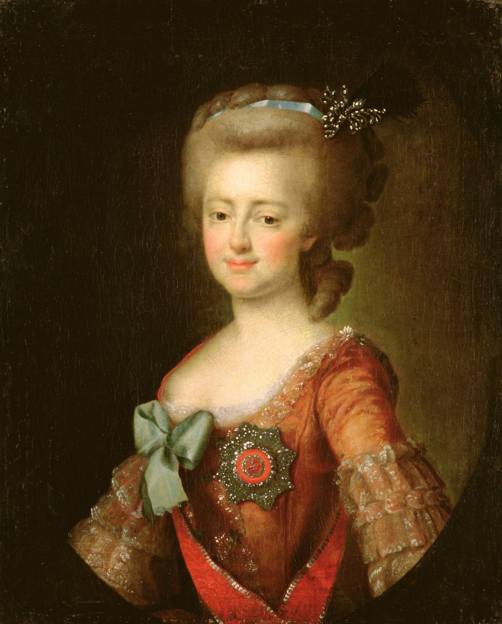 Porträt der Großherzogin Maria Fjodorowna (1759-1828) um 1780-90 von Dmitri Grigorievich Levitsky