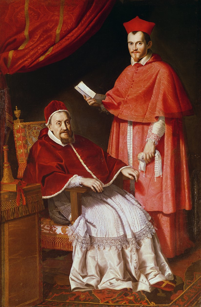 Porträt von Papst Gregor XV. und Ludovico Ludovisi von Domenichino
