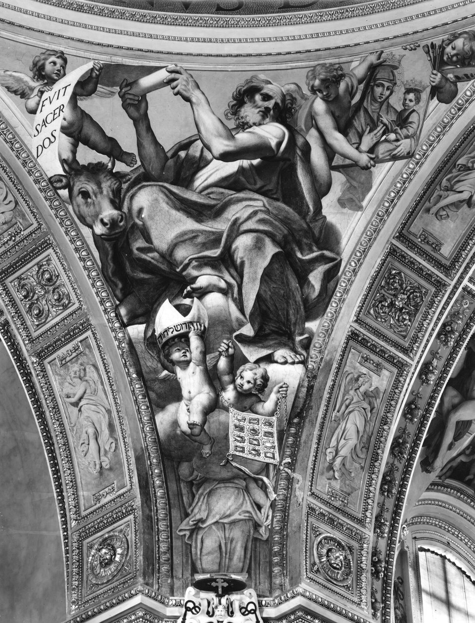 St. Lukas, Pendentif aus der Kuppel, 1623 von Domenichino
