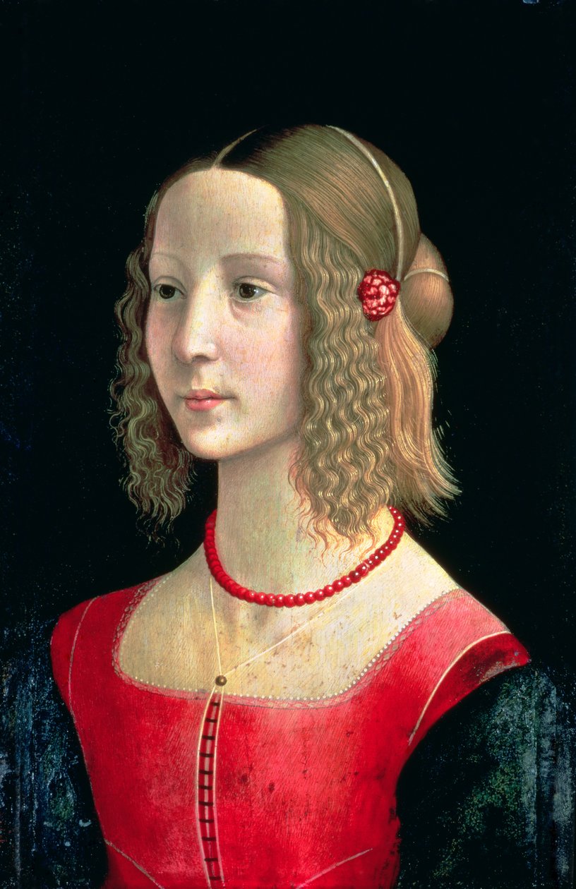 Porträt eines Mädchens, ca. 1490 von Domenico Ghirlandaio
