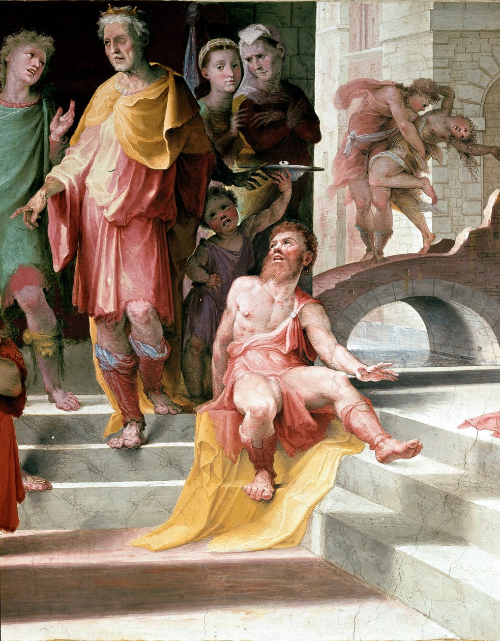 Das Opfer von Seleucos de Locres. Detail. Fresko von Domenico Beccafumi 1529-1535, Siena, Palazzo Pubblico von Domenico Beccafumi