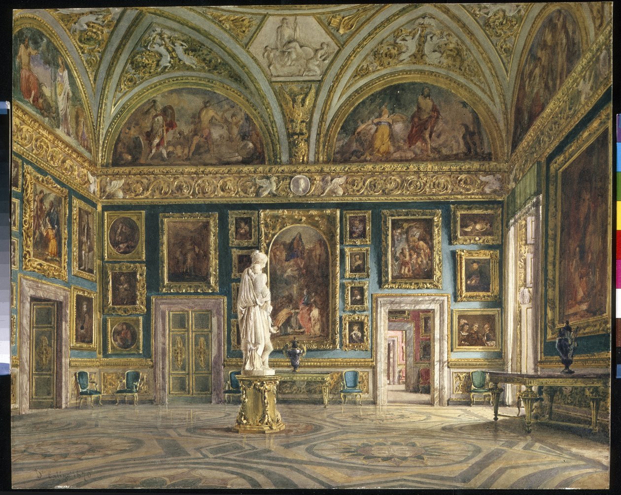 Die Halle der Ilias im Pitti-Palast in Florenz von Domenico Caligo