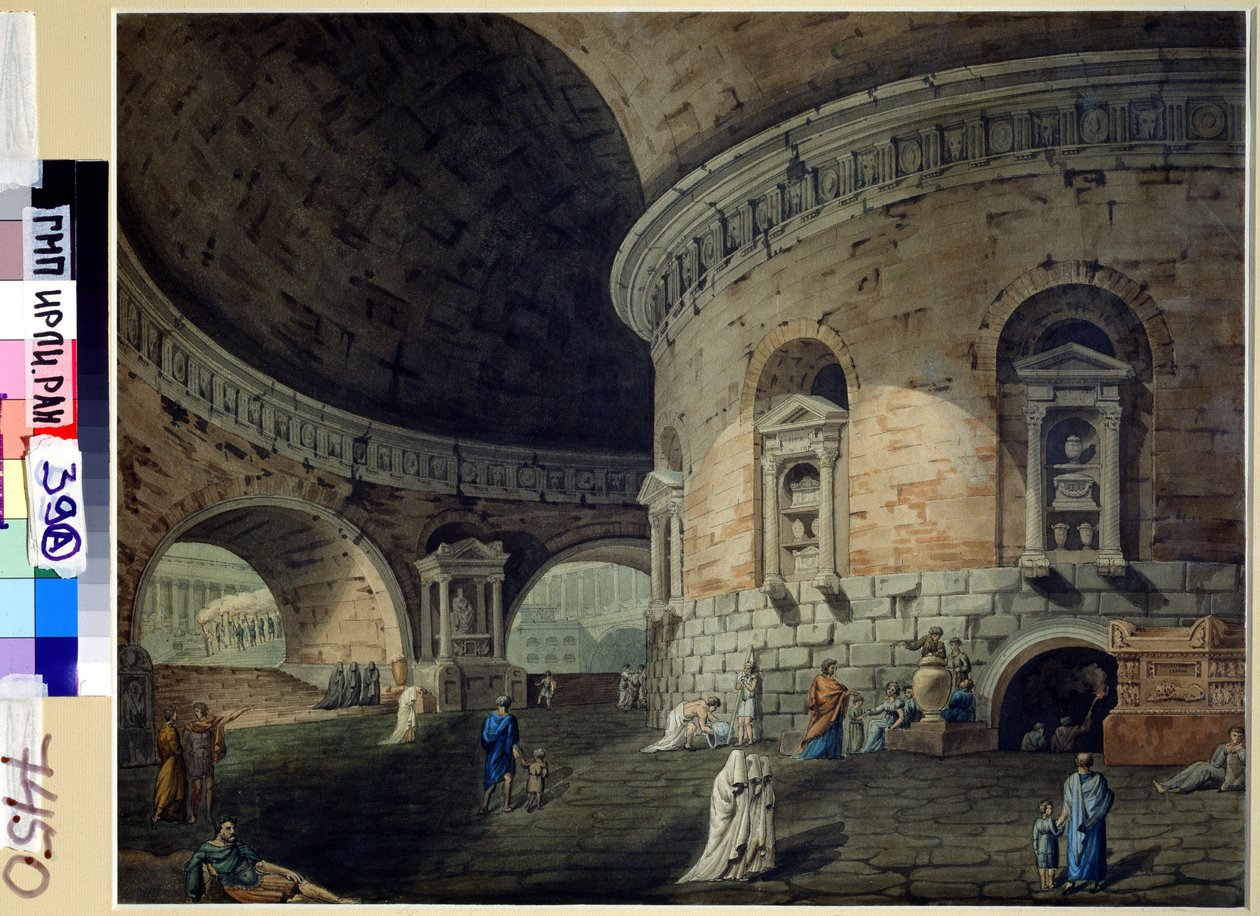 Bühnenbild für ein Theaterstück von Domenico Corsini