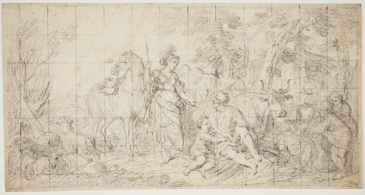 Erminia und die Hirten von Domenico Corvi
