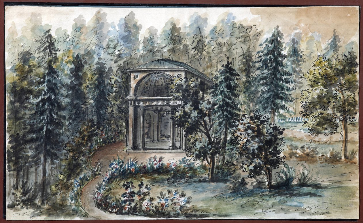 Pavillon in Erinnerung an Frederica, Schwester der Kaiserin Maria Feodorovna, in Pawlowsk von Domenico Felice Lamoni