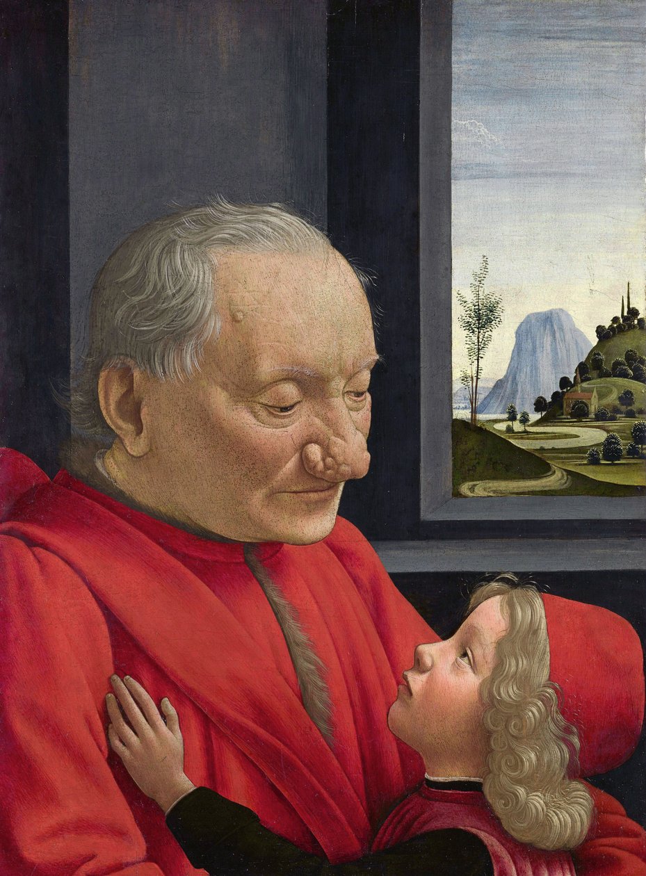 Ein alter Mann und sein Enkel von Domenico Ghirlandaio