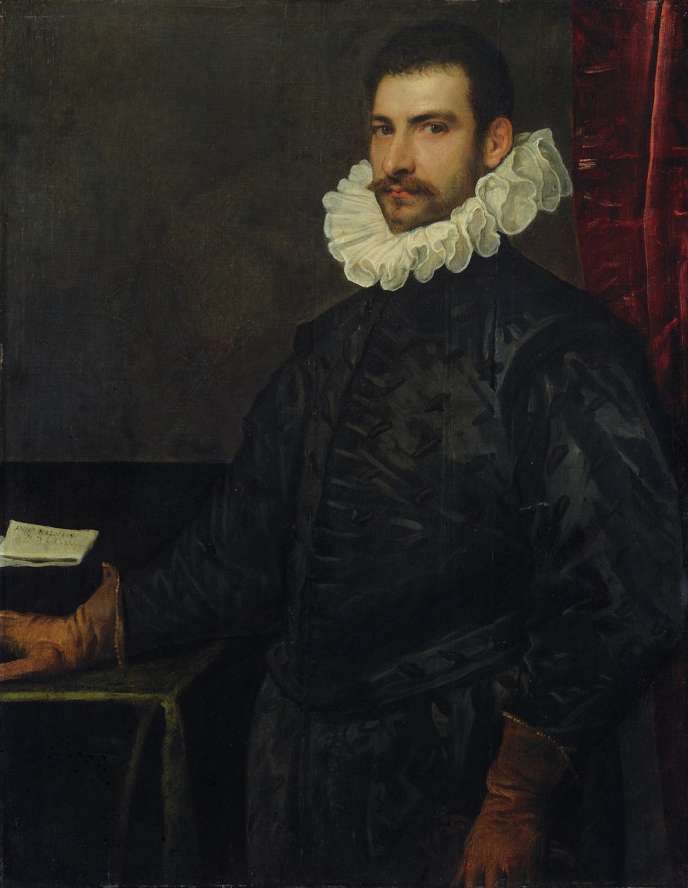 Porträt eines jungen Mannes von Domenico Robusti Tintoretto