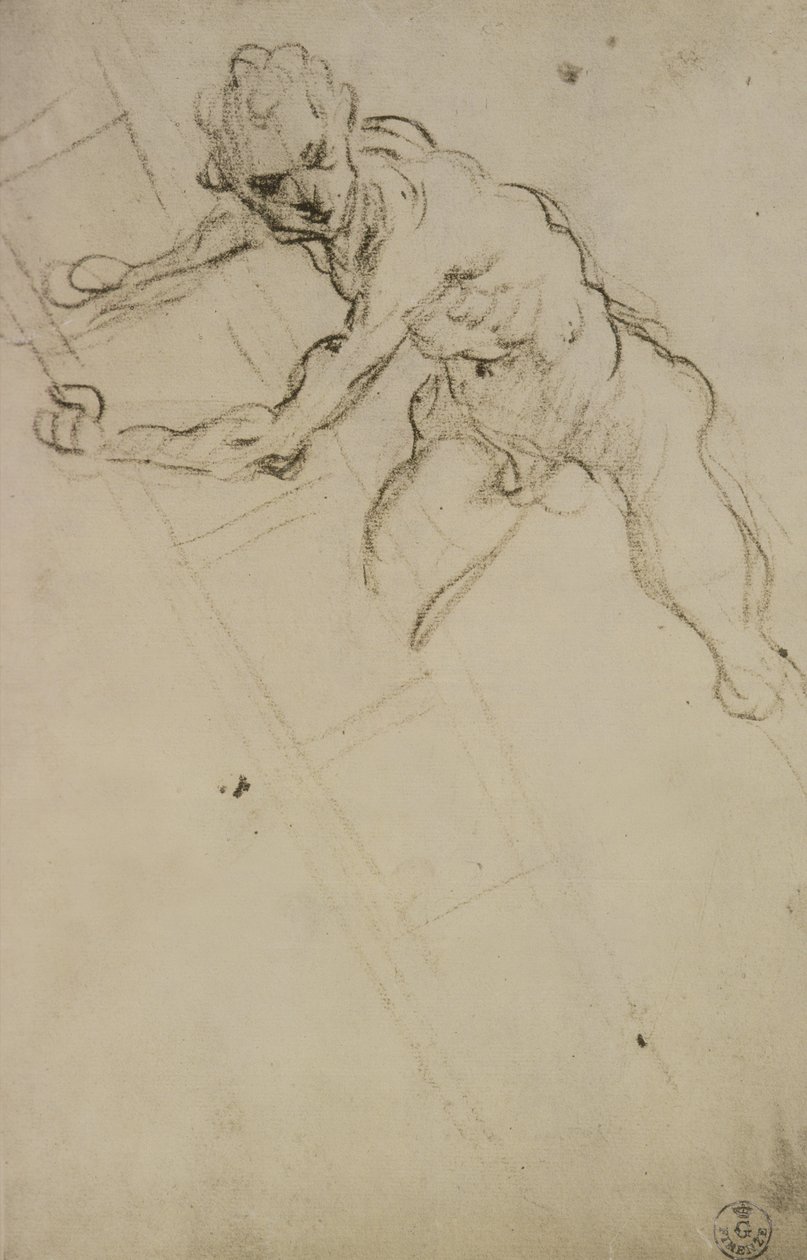 Studie einer Figur für die Kreuzigung von Domenico Robusti Tintoretto