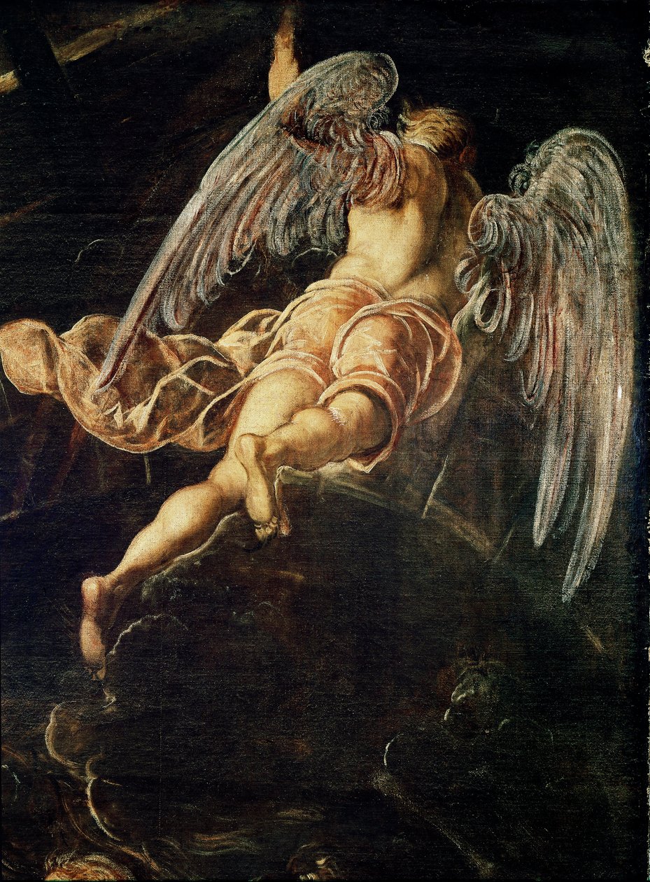 Der Abstieg Jesu Christi in die Vorhölle (Detail) von Domenico Robusti Tintoretto