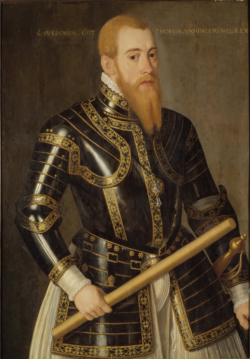 Porträt von König Erik XIV. von Schweden (1533-1577), von Domenicus Verwilt von Domenicus Verwilt