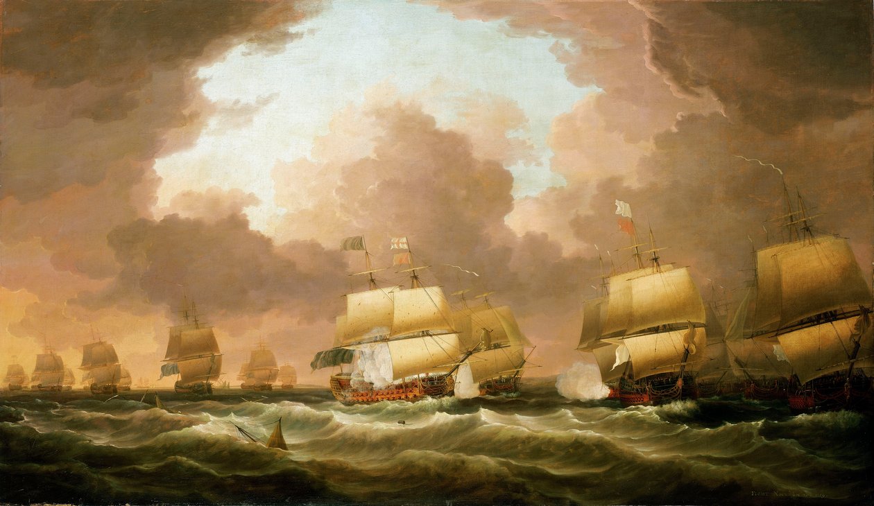 Die Schlacht von Quiberon Bay, 20. November 1759 von Dominic Serres