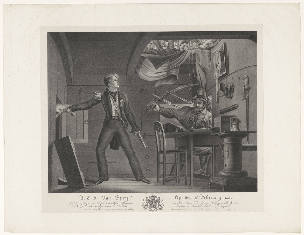 J.C.J. Van Speijk am 5. Februar 1831 von Dominicus Franciscus du Bois