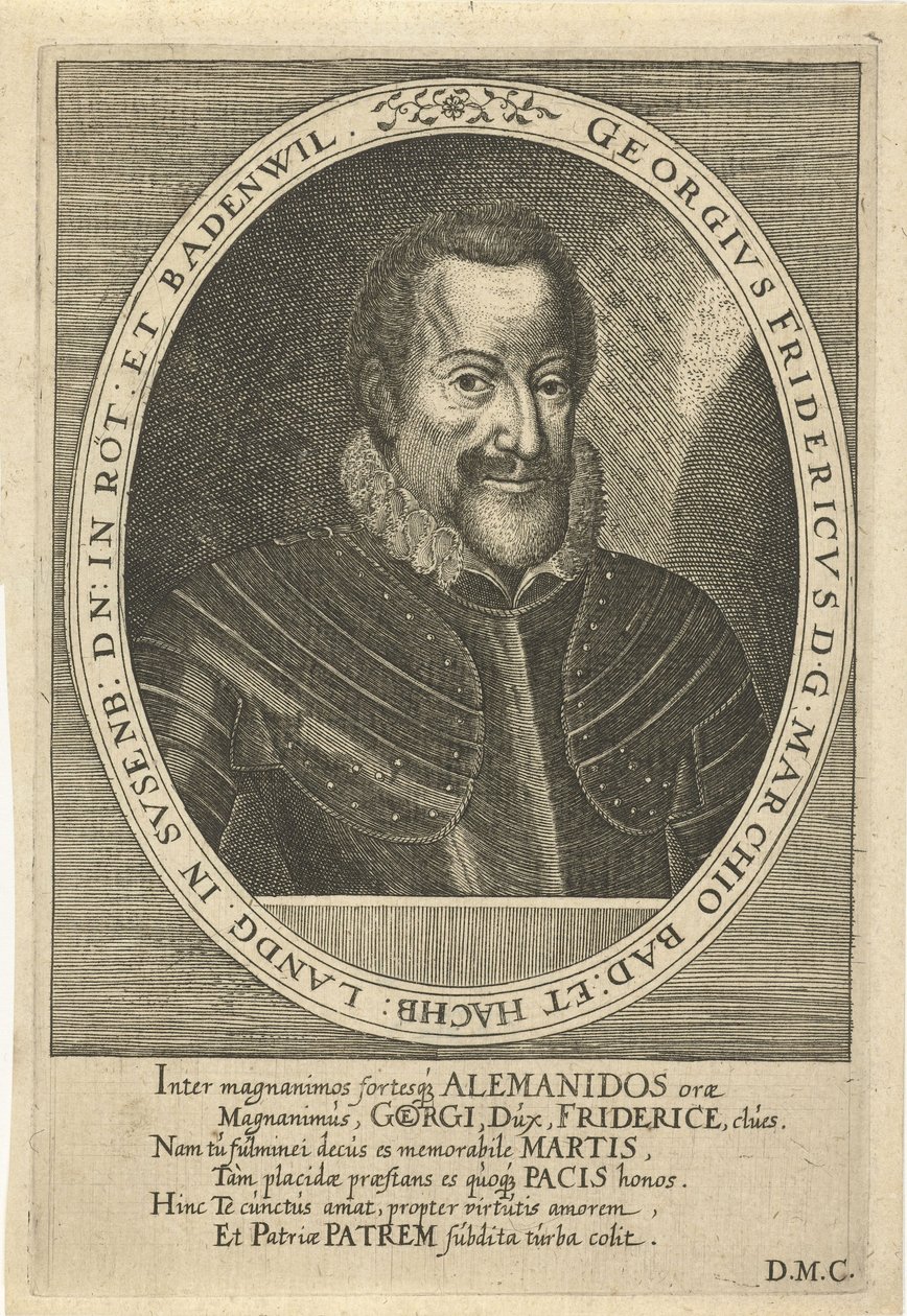 Georg Friedrich von Baden-Durlach 1573-1638, ca. 1610 von Dominicus or Custodis Custos