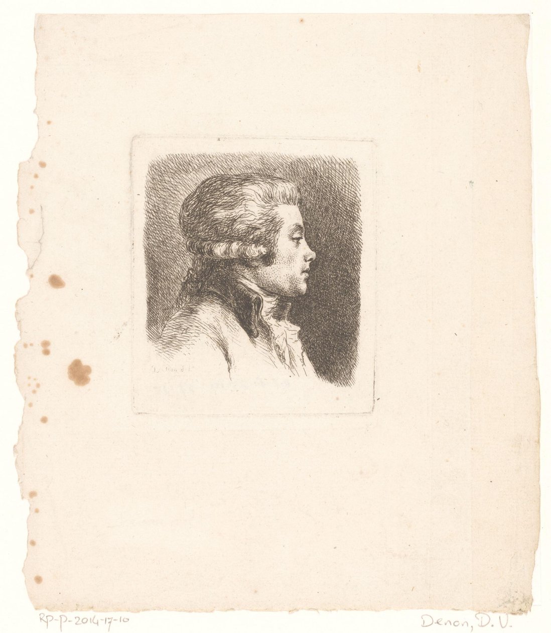 Porträt des französischen Druckverlegers N.C. Aubourg von Dominique Vivant Denon (baron)