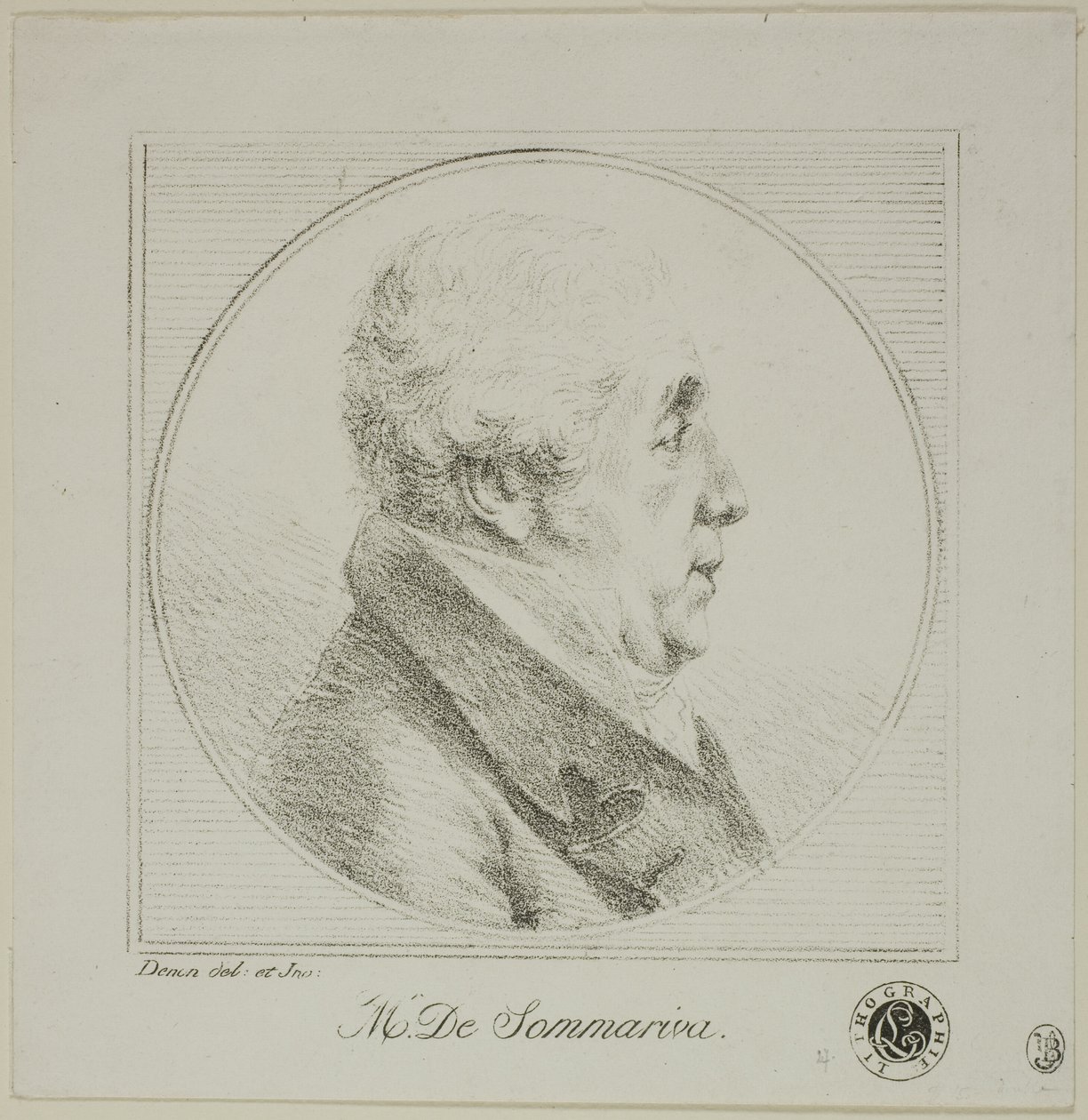 Profilporträt von Monsieur de Sommariva von Dominique Vivant Denon