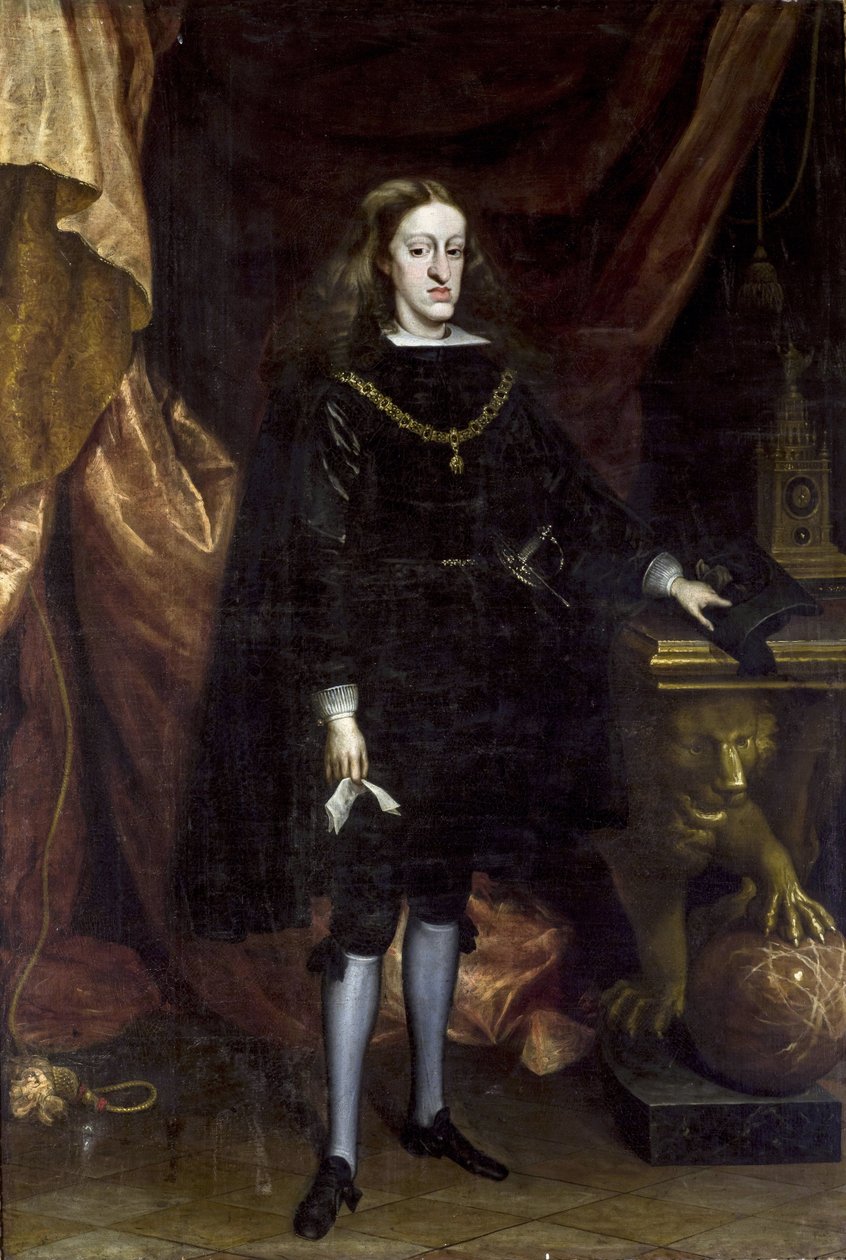 Porträt von Karl II. von Spanien von Don Juan Carreno de Miranda