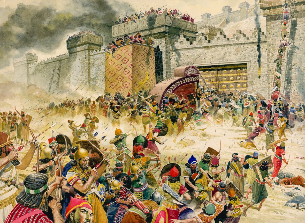 Samaria, Festungsstadt Israels, fällt an die Assyrer von Don Lawrence