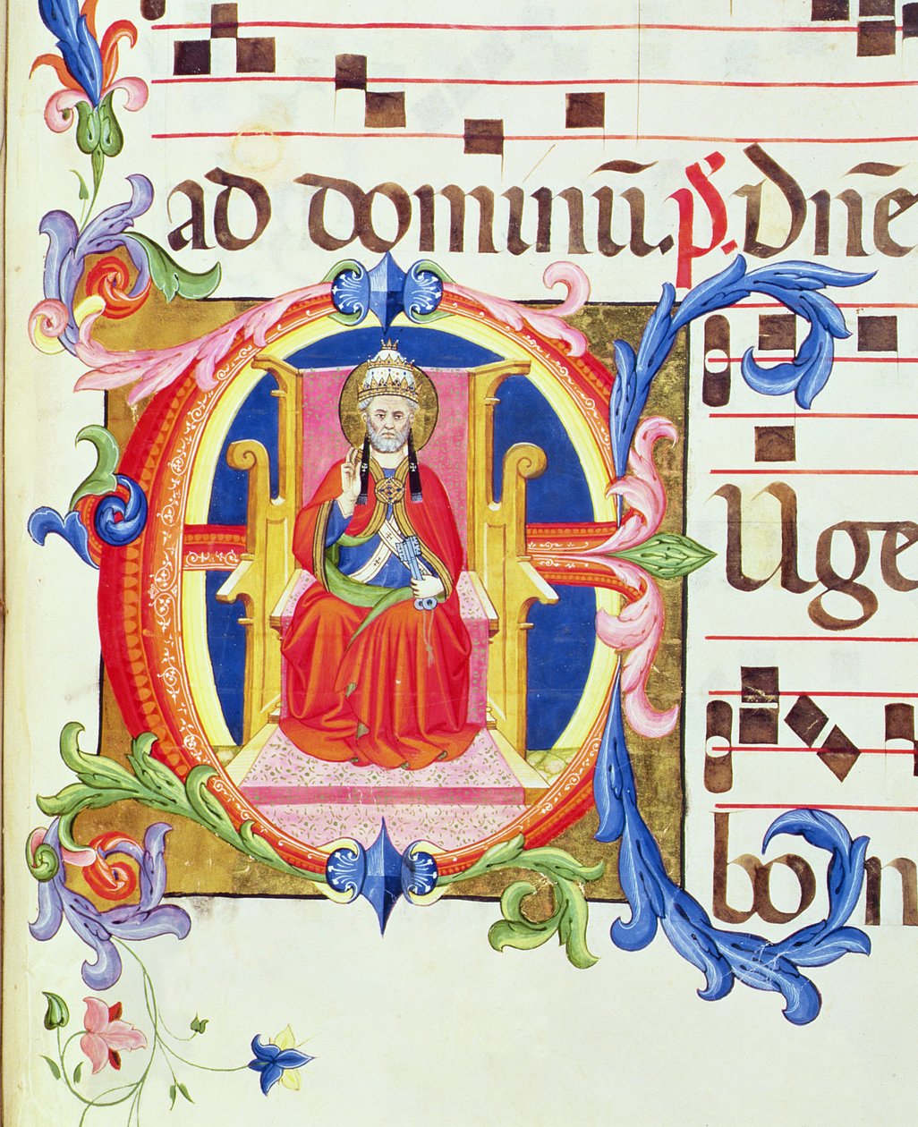 Ms 572 f.125r Historisierte Initiale 