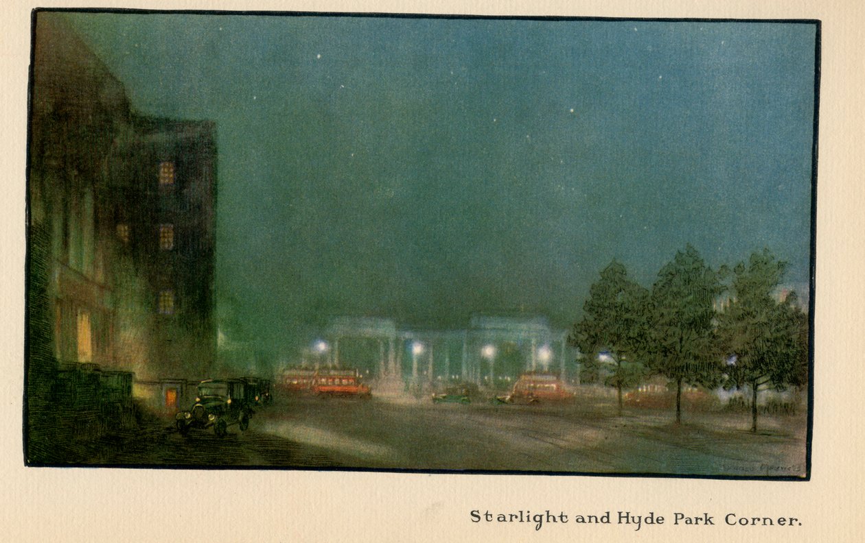 Sternenlicht und Hyde Park Corner, aus 