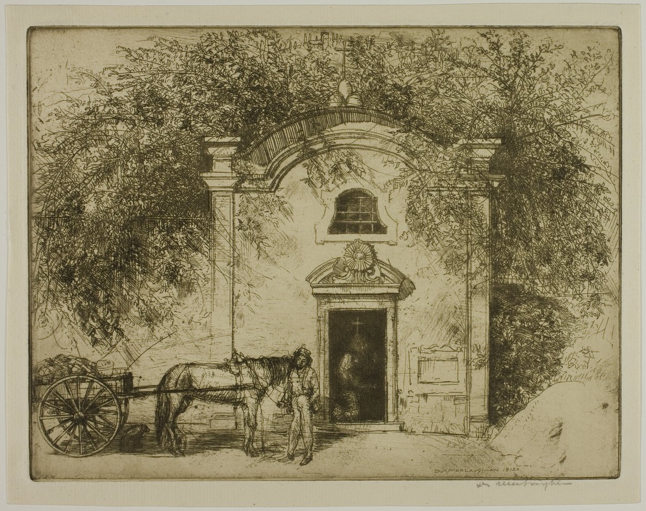Eine Kapelle am Wegesrand von Donald Shaw MacLaughlan