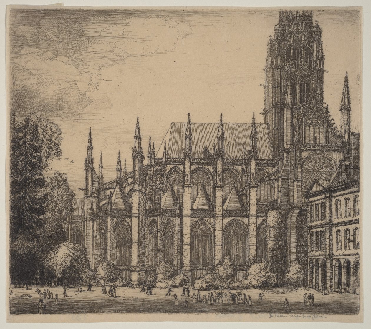 St. Ouen, Rouen von Donald Shaw MacLaughlan