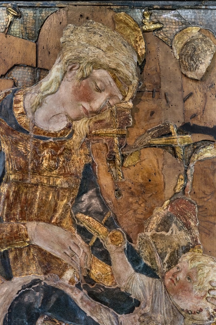 Madonna mit Kind und Engeln, vor 1443 von Donatello