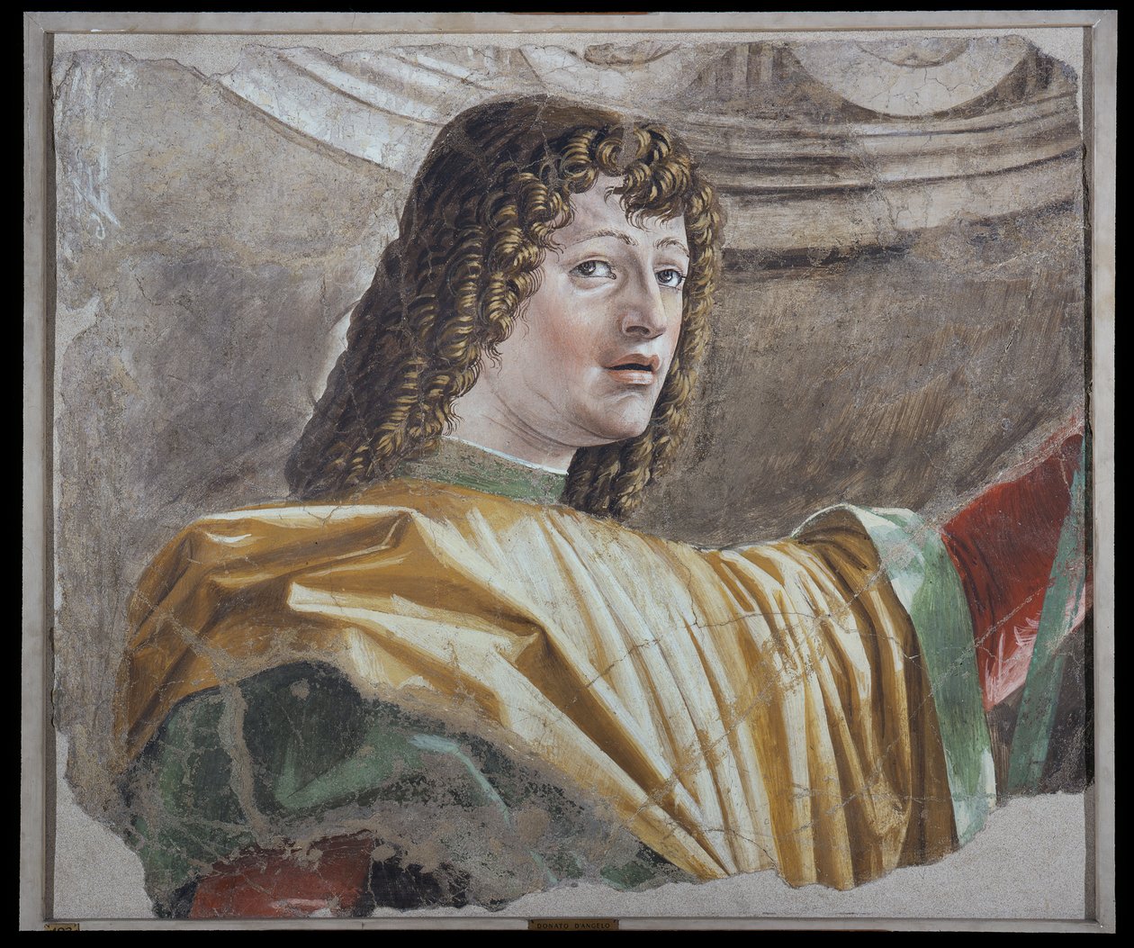 Mann mit der Hellebarde (Detail) von Donato Bramante