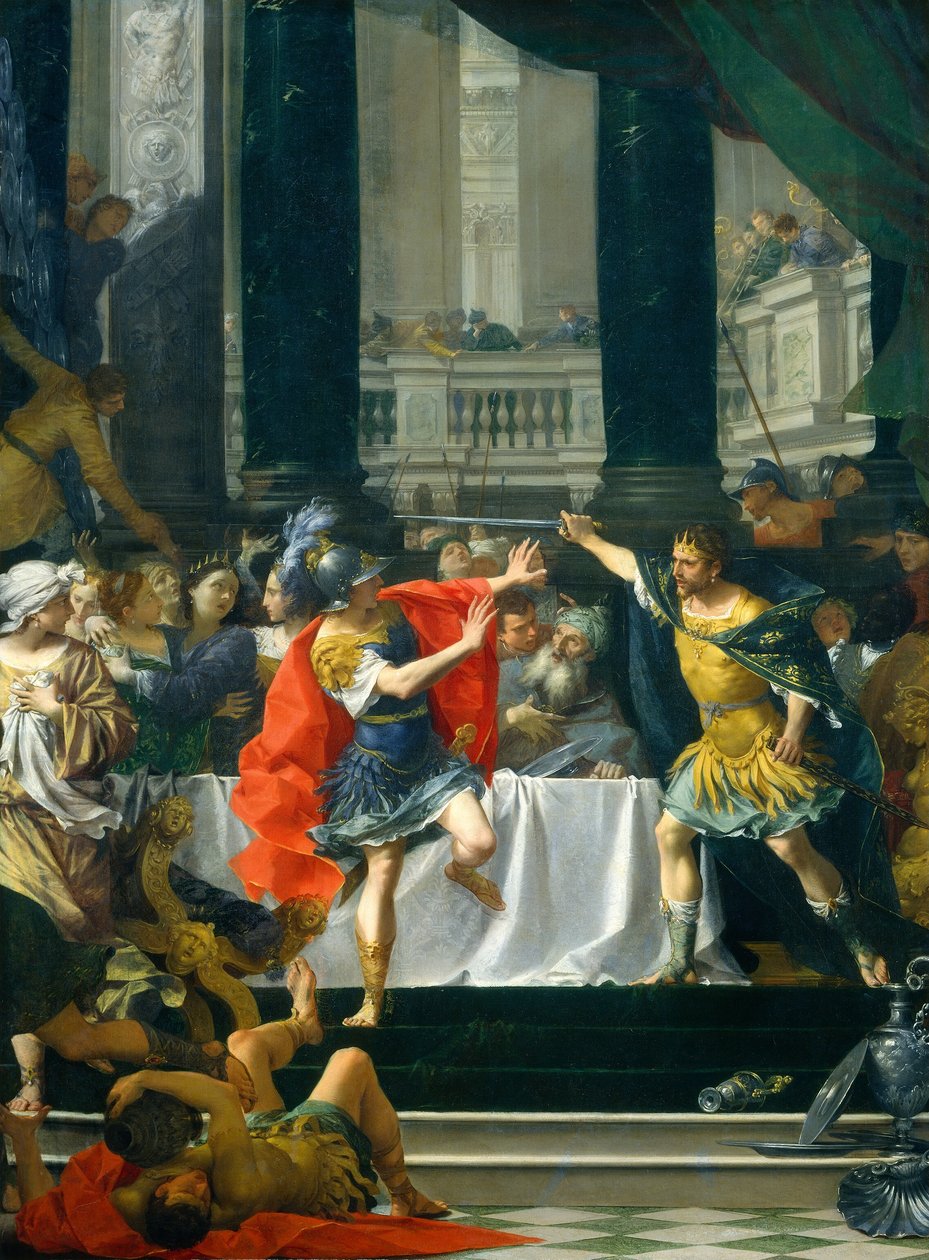 Alexander der Große wird von seinem Vater bedroht, wahrscheinlich 1700-1705 von Donato Creti