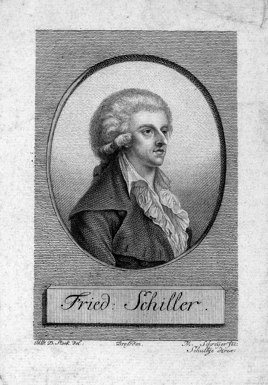 Porträt von Friedrich von Schiller 1759-1805 von Dora Stock