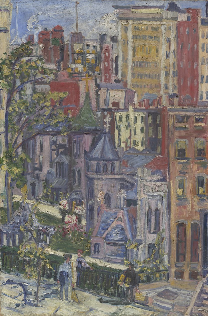 New York: Die kleine Kirche um die Ecke, 1920 von Dorothea Adelheid Dreier