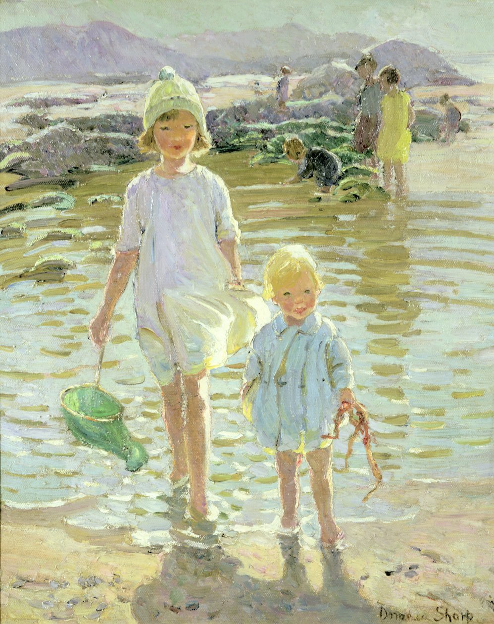 Kinder am Meeresufer von Dorothea Sharp