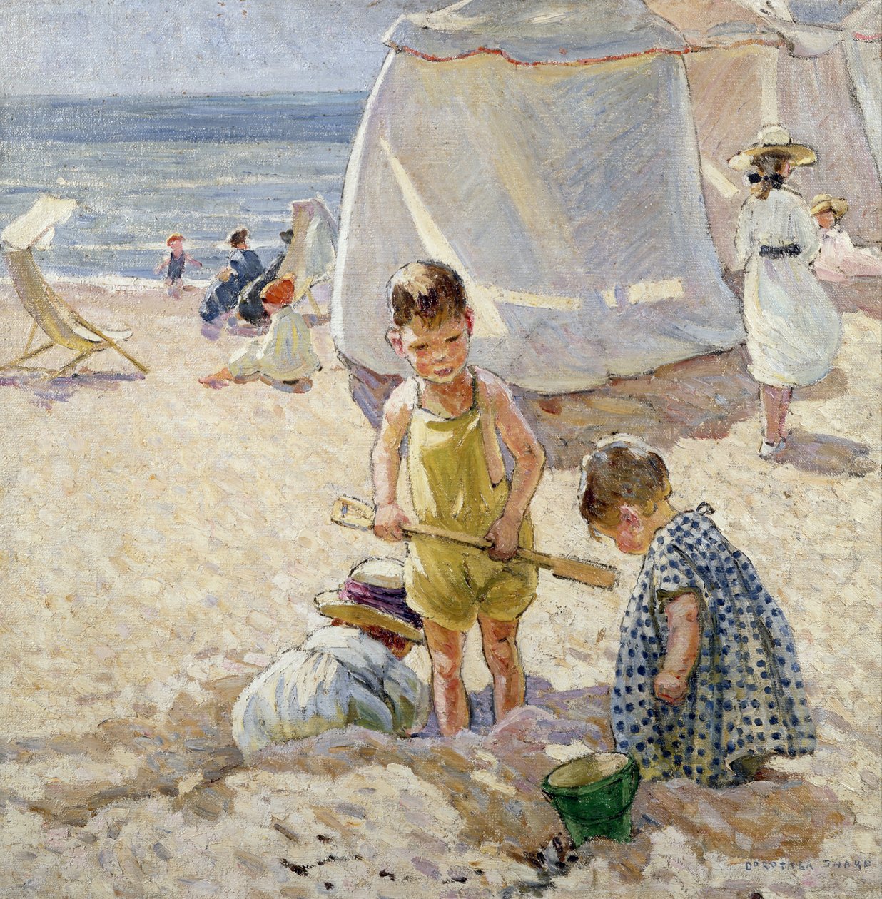 Spielen im Sand von Dorothea Sharp