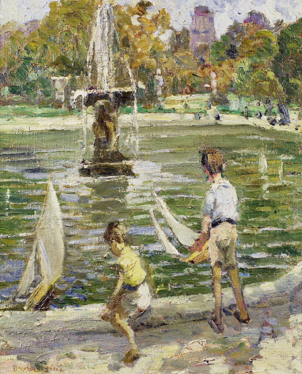 Segelboote im Hyde Park von Dorothea Sharp