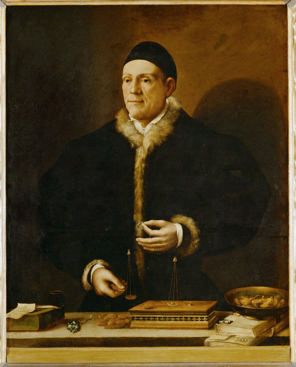 Jakob II. Fugger, genannt „Der Reiche“, Kaufmann und Geldverleiher von Kaiser Karl V. von Dosso Dossi