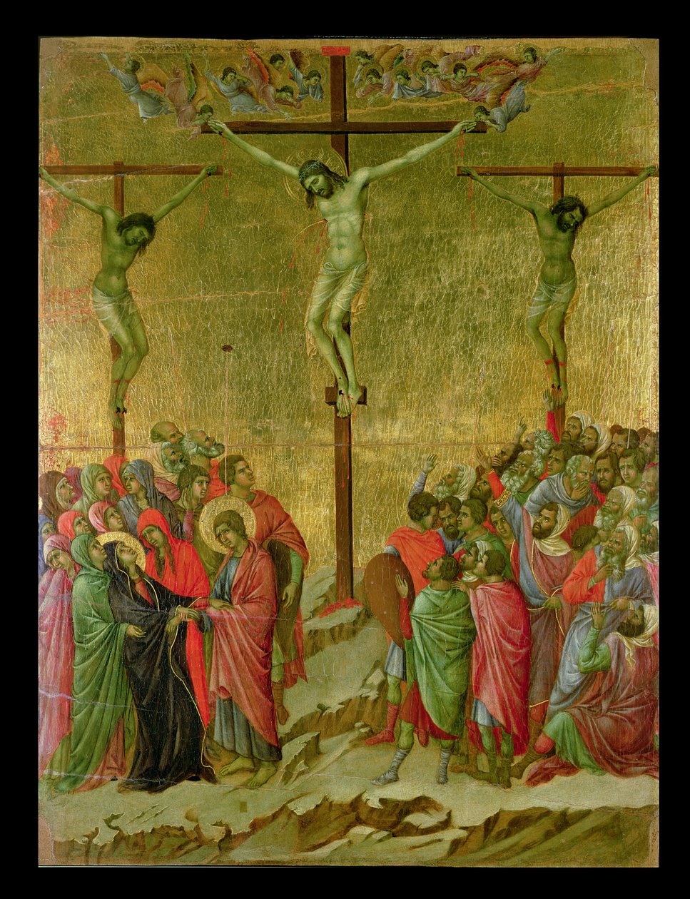 Kreuzigung, 1308-11 von Duccio di Buoninsegna