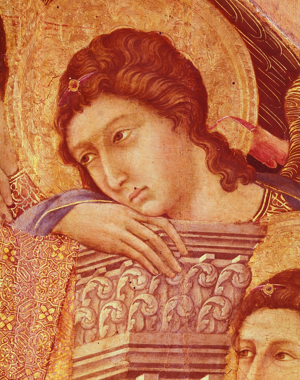 Maestà des Duccio-Altarbildes im Dom von Siena (Detail) von Duccio di Buoninsegna