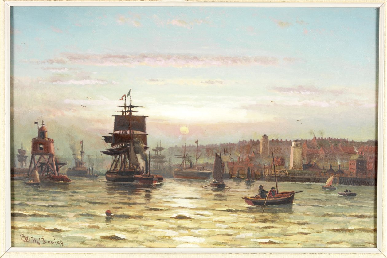 Eingang zum Tyne, Sonnenuntergang von Duncan F. McLea