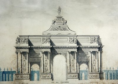 Arc de Triomphe, nach den Entwürfen von Claude Perrault (1613-78) von Dupouy Dupouy