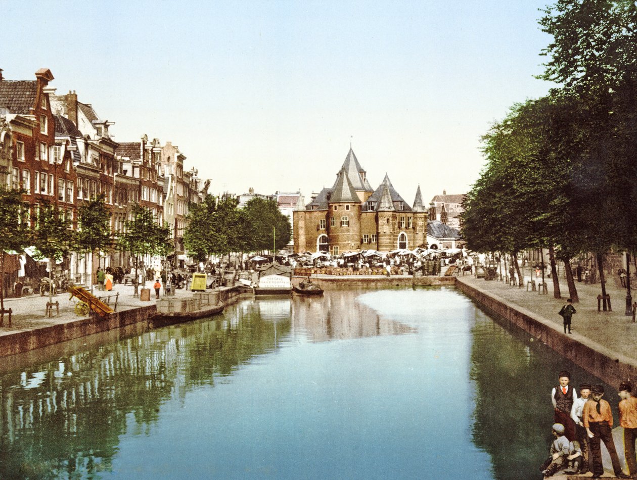 Der Neue Markt und die Börse, Amsterdam, Niederlande, ca. 1900 von Dutch Photographer