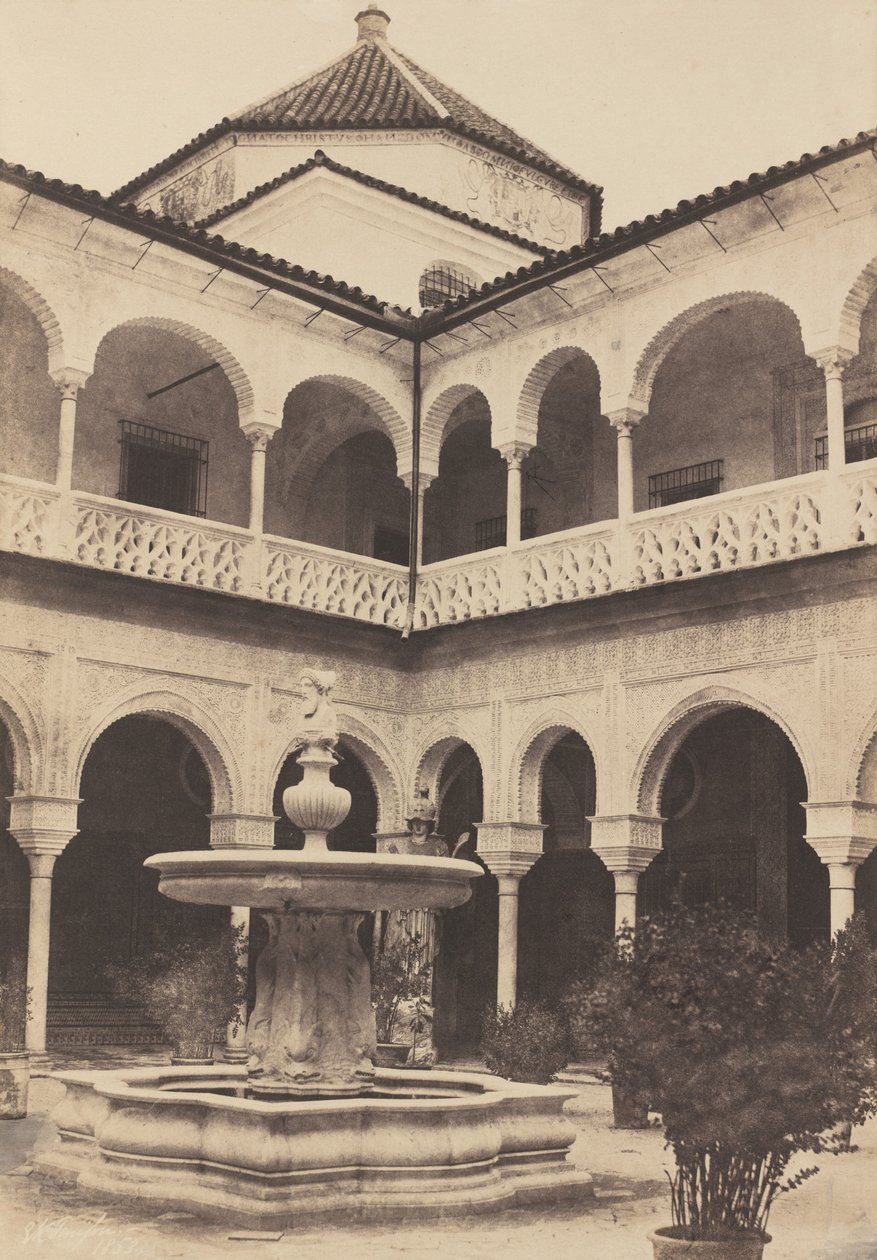 Spanien. Sevilla, Hof des Hauses des Herzogs von Medina Celi, genannt Haus von Pilatus von E.K. Tenison