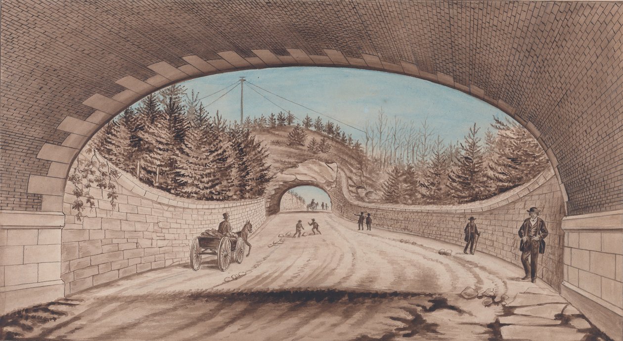 Central Park, Transverse Road No. 2, 1870 von EP